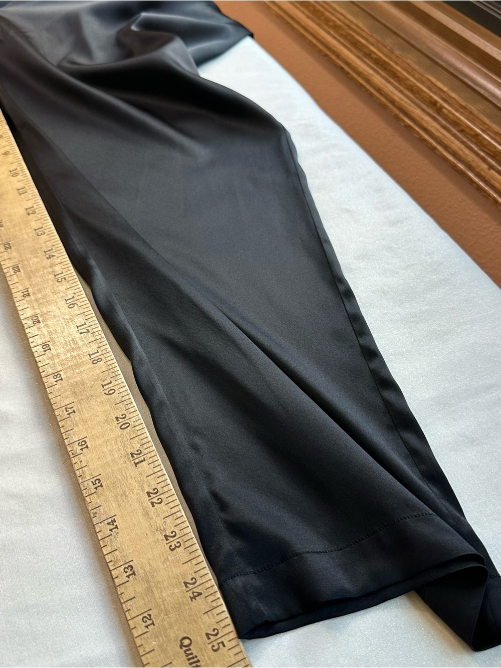 LILYSILK Comfort Fit Silk Cigarette Pants Womens 16 Black NWT Luxury Preppy - Picture 14 of 16